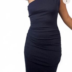 Michael Stars One Shoulder Black Dress